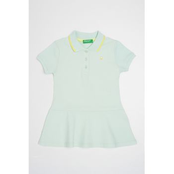 Rochie scurta cu decolteu polo