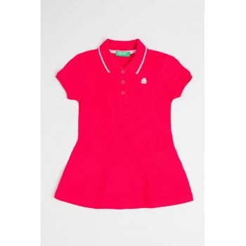 Rochie scurta cu decolteu polo