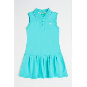 Rochie scurta cu decolteu polo