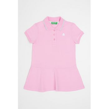 Rochie scurta cu decolteu polo