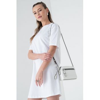 Rochie-tricou scurt cu logo