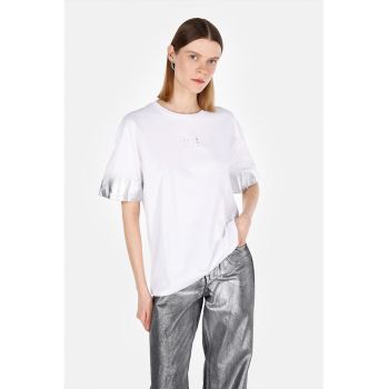 Tricou cu aspect metalizat