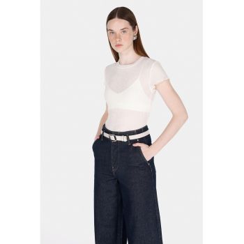 Tricou cu aspect semitransparent