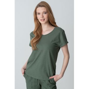Tricou cu decolteu rotund