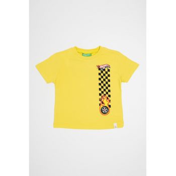 Tricou cu imprimeu Hot Wheels