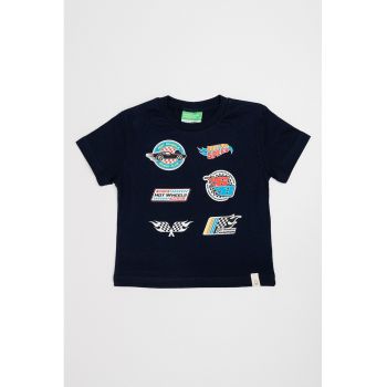 Tricou cu imprimeu Hot Wheels