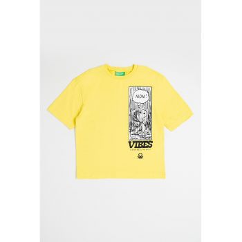 Tricou de bumbac cu imprimeu