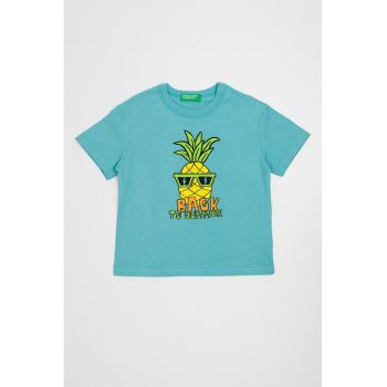 Tricou de bumbac cu imprimeu grafic