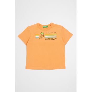 Tricou de bumbac cu imprimeu grafic