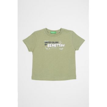 Tricou de bumbac cu imprimeu logo