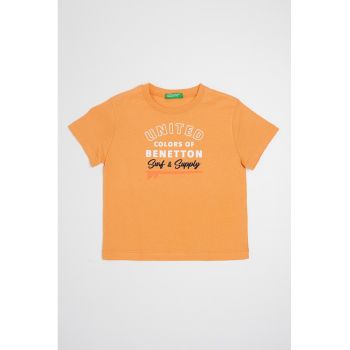 Tricou de bumbac cu imprimeu logo
