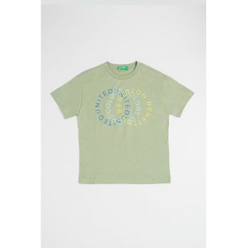 Tricou de bumbac cu imprimeu logo