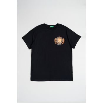 Tricou de bumbac cu imprimeu logo