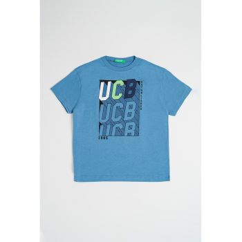 Tricou de bumbac cu imprimeu logo