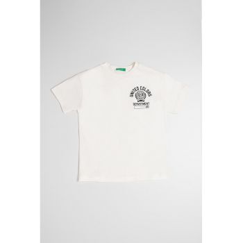 Tricou de bumbac cu imprimeu logo
