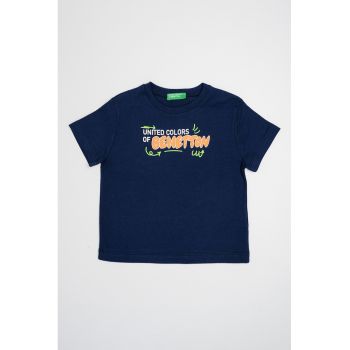 Tricou de bumbac cu imprimeu logo