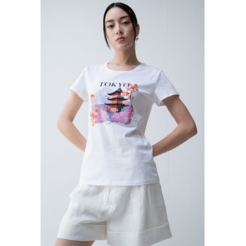 Tricou din bumbac cu design grafic