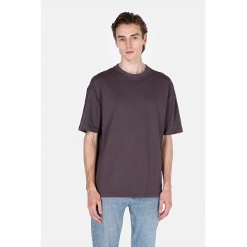 Tricou din bumbac cu maneci cazute