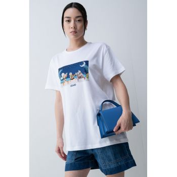 Tricou lejer cu imprimeu grafic