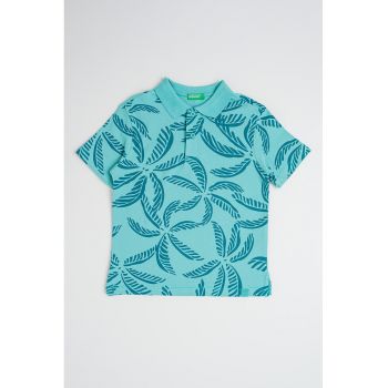 Tricou polo cu imprimeu grafic