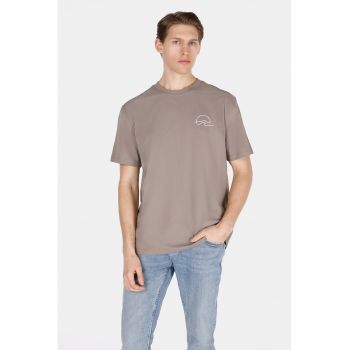 Tricou regular fit cu imprimeu pe piept