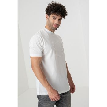 Tricou regular fit cu logo