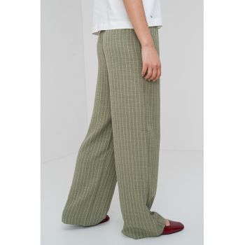 Pantaloni drepti cu dungi