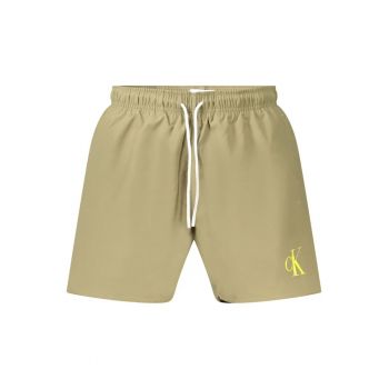 Pantaloni scurti barbati pentru inot cu logo - regular fit - verde -