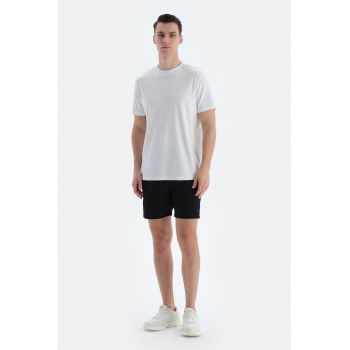 Pantaloni scurti de baie cu buzunare laterale si snur