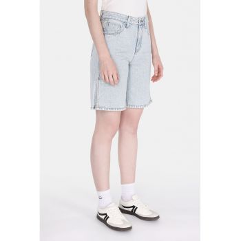 Pantaloni scurti din denim cu croiala ampla