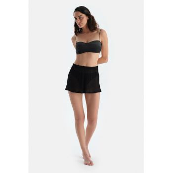 Pantaloni scurti semi-transparenti texturati