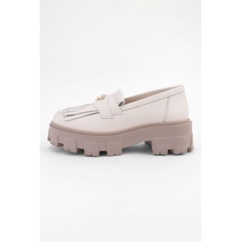 Pantofi loafer din piele cu detalii cu franjuri Astra
