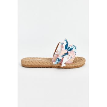 Papuci cu model floral
