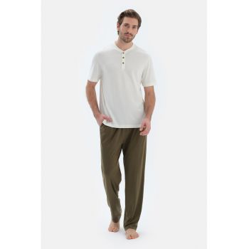 Pijama din amestec de lyocell cu snur