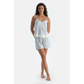 Pijama fara maneci din amestec de modal