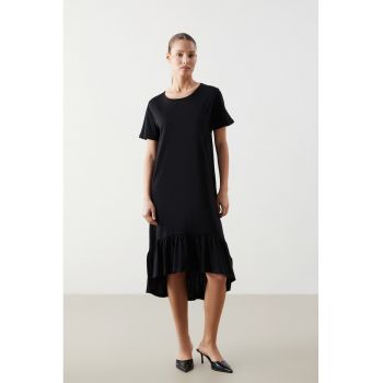 Rochie asimetrica de bumbac
