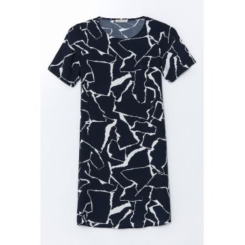 Rochie scurta cu imprimeu