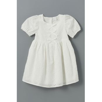 Rochie uni cu maneci scurte