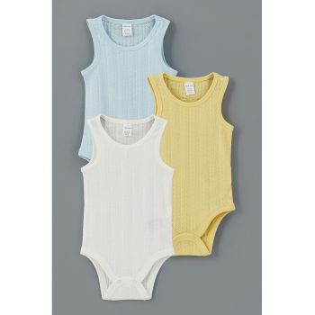 Set de body-uri de bumbac - 3 piese