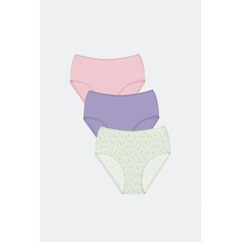 Set de chiloti hipster din amestec de bumbac - 3 perechi