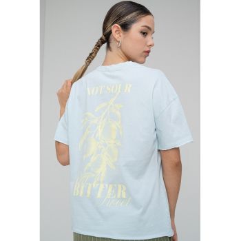 Tricou cu decolteu la baza gatului - cu maneci cazute Kinna