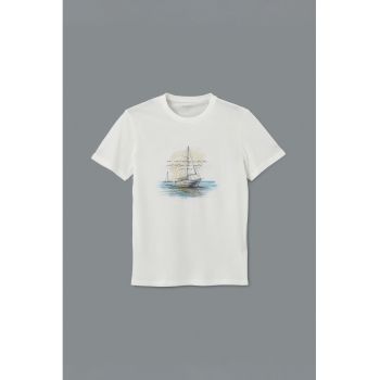 Tricou cu imprimeu grafic