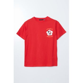Tricou de bumbac cu desene