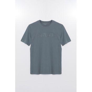 Tricou de bumbac cu imprimeu text