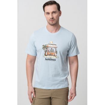 Tricou din bumbac cu imprimeu cu craniu