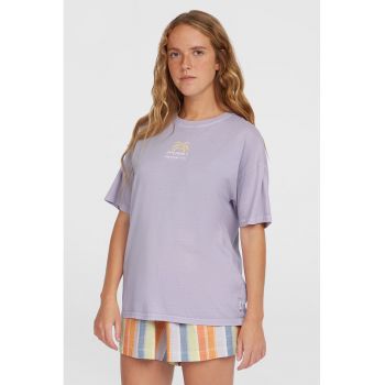 Tricou din bumbac cu maneci cazute