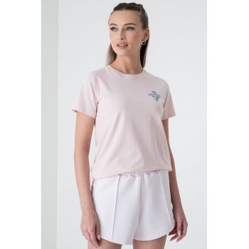 Tricou regular fit cu imprimeu pe piept