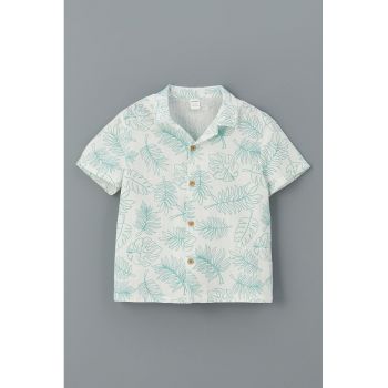 Tricou regular-fit cu imprimeu tropical