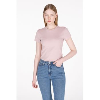 Tricou slim fit din amestec de bumbac