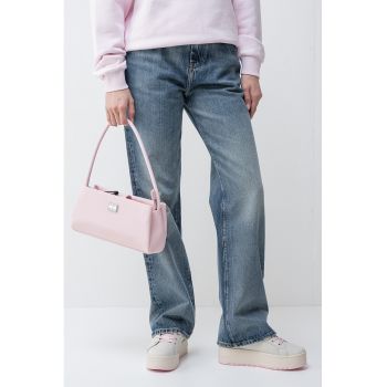 Blugi relaxed fit cu aspect decolorat